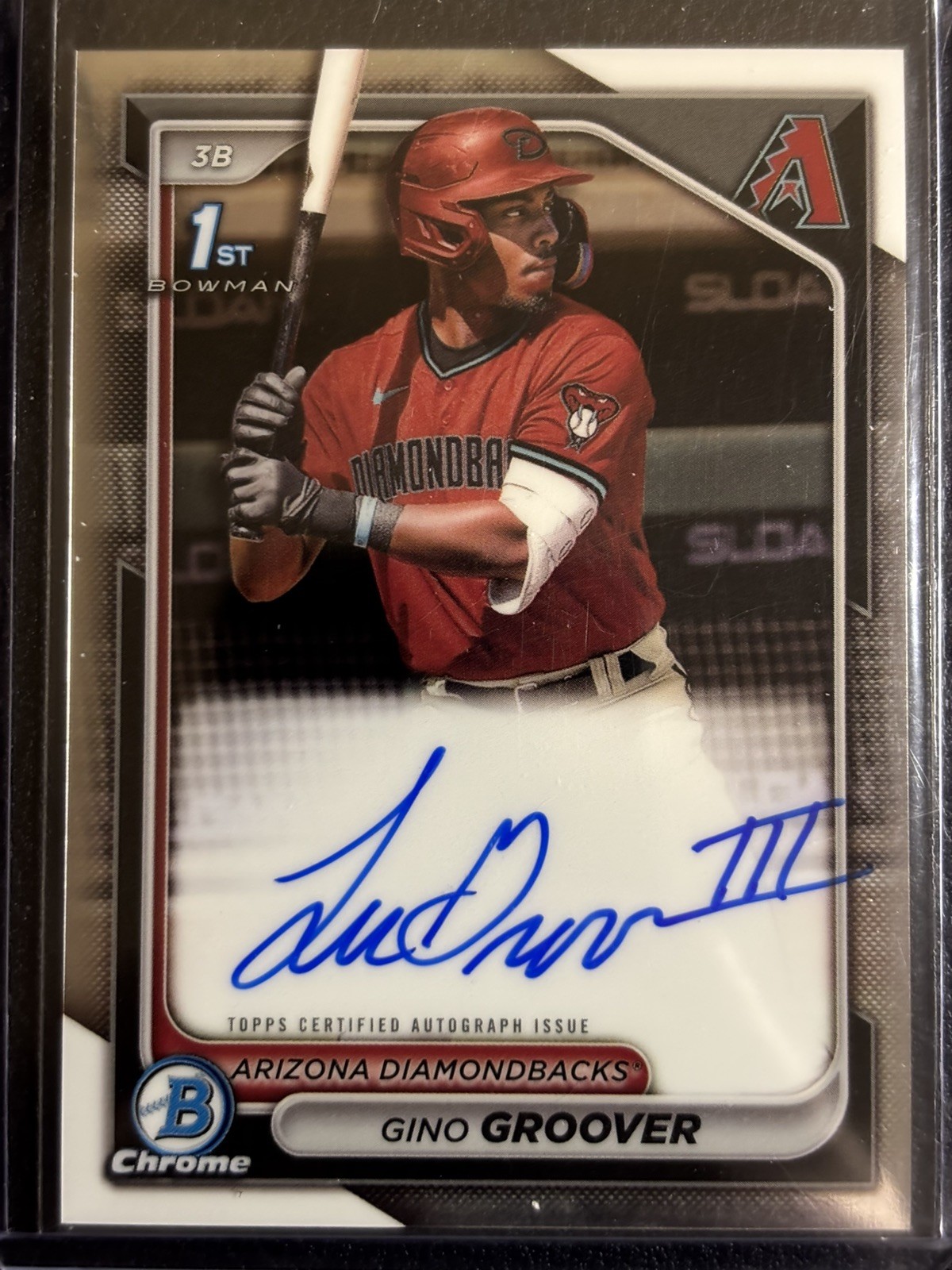 2024 Bowman Chrome 1st Lujames Gino Groover AUTO #CPA-GG Arizona Diamondbacks