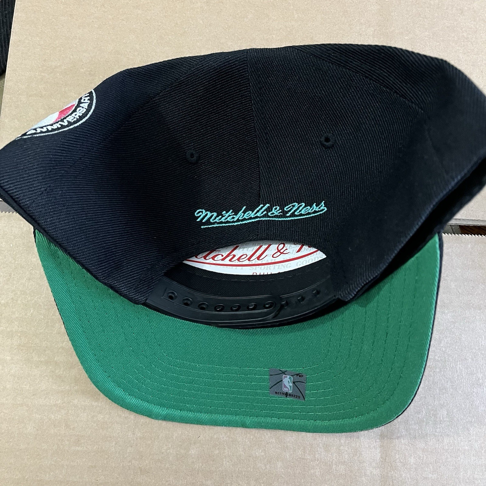 NWT San Antonio Spurs Snapback Hat Mitchell And Ness Side Patch Fiesta Wemby NBA