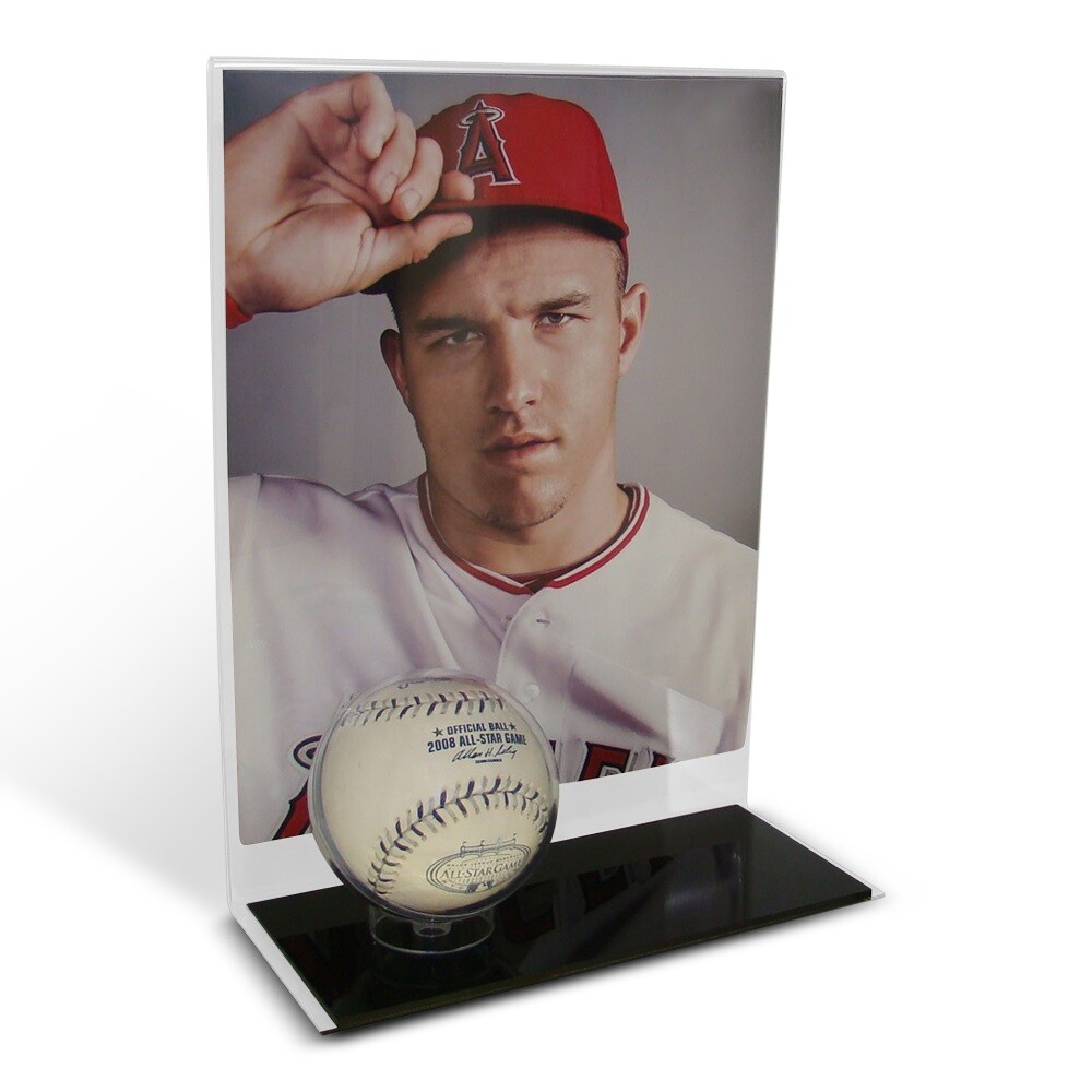 8 x 10 Vertical Photo and Baseball Display Stand