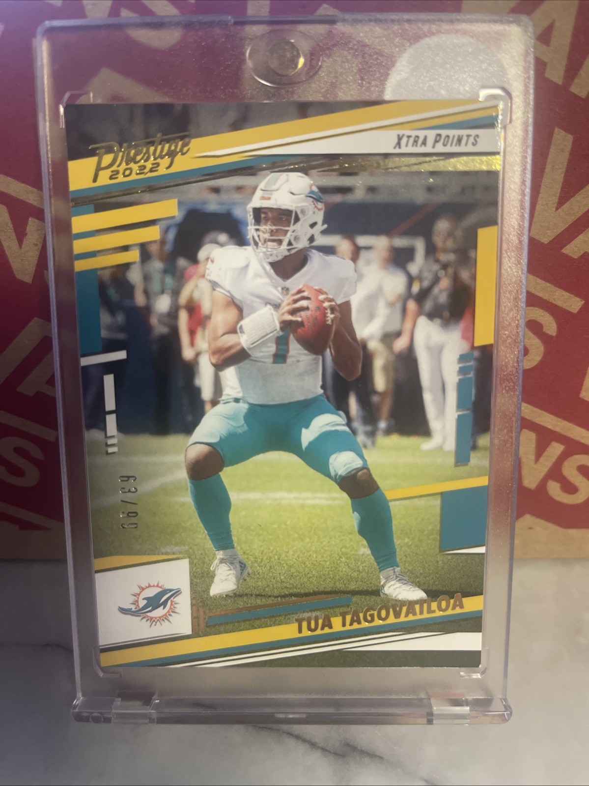 2022 Panini Prestige – Tua Tagovailoa #180 Xtra Points Gold /99