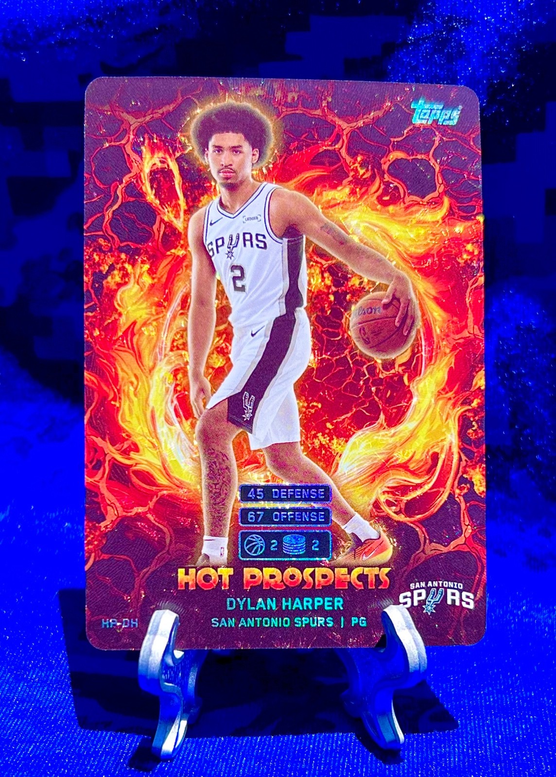 DYLAN HARPER 2025 Topps Hot Prospects HOLO FOIL #HP DH rookie SPURS