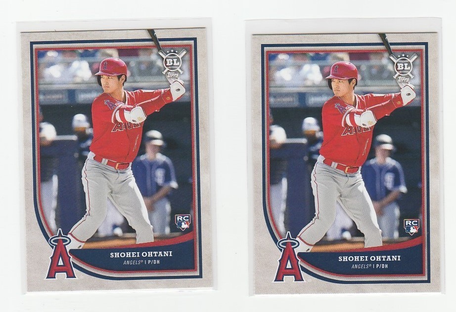 SHOHEI OHTANI RC 2018 TOPPS BIG LEAGUE ROOKIE LOT (2) #141 HOT!