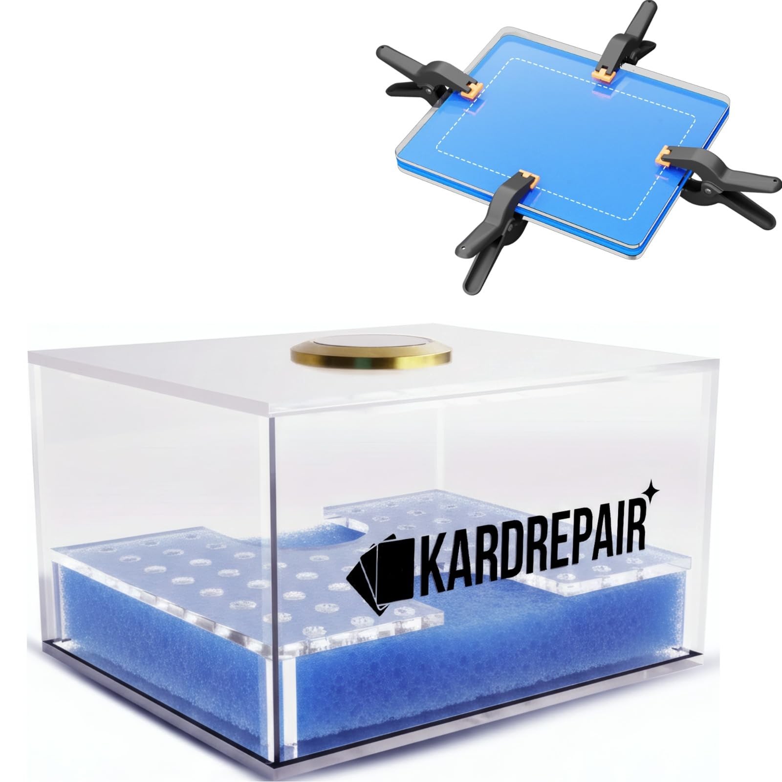 TCG Humidor Repair Kit Includes 2 Acrylic Flattening Plates & 4 Spring Clamp…