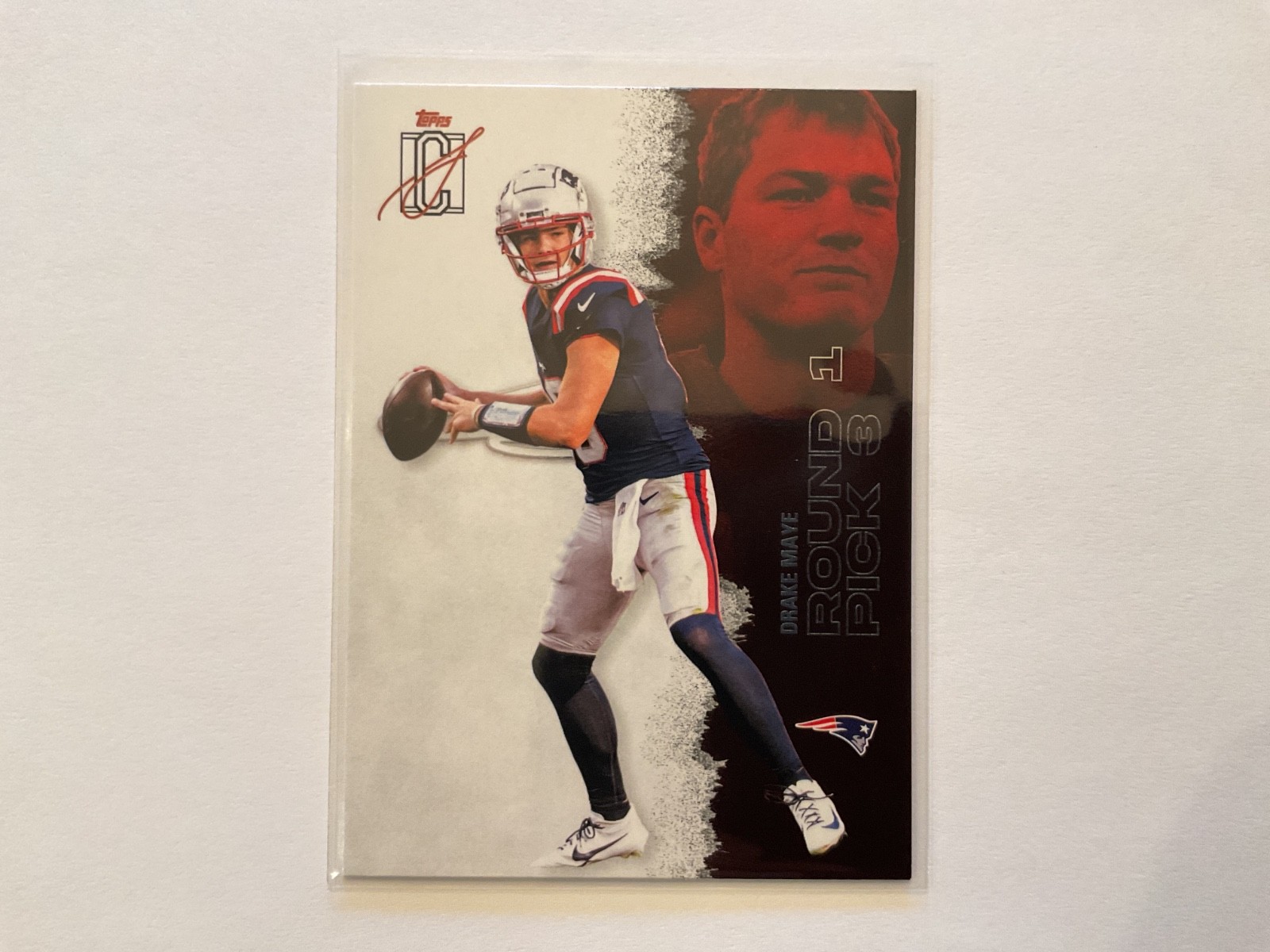 Drake Maye 2025 Topps Signature Class Card # 38 Patriots