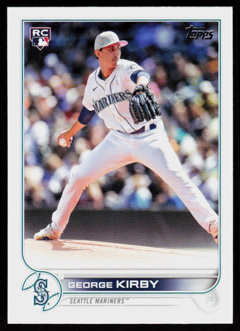 2022 Topps Update George Kirby #US207 BASEBALL CARD Rookie Seattle Mariners RC