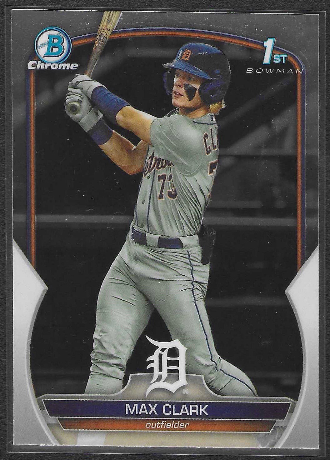2023 BOWMAN DRAFT CHROME 1st MAX CLARK #BDC-76 DETROIT TIGERS B