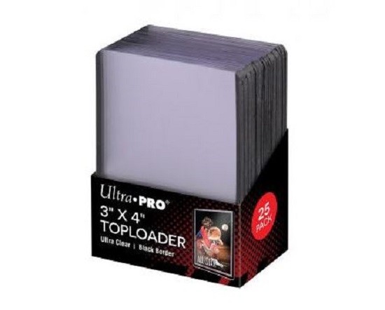 (25-Pack) Ultra Pro Black Border Topload Card Holder Toploaders Art Cards
