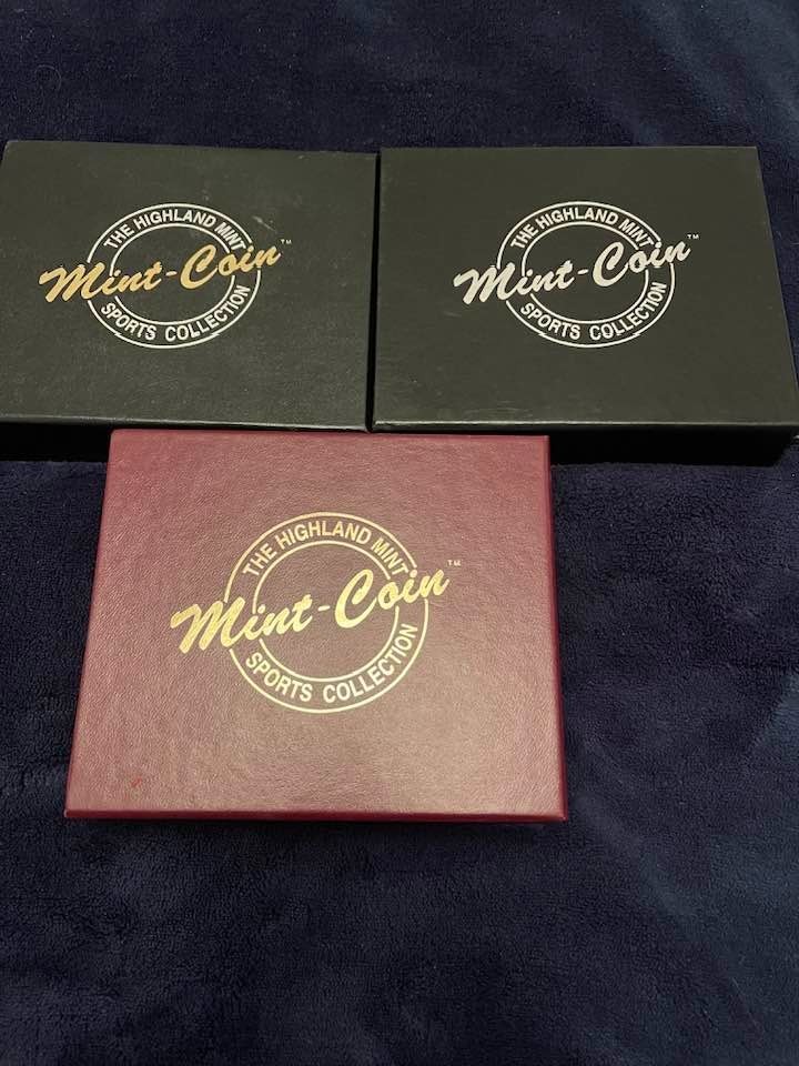 BABE RUTH HIGHLAND MINT GOLD SILVER BRONZE MAGNUM MATCHING# SET 8oz .999 SILVER