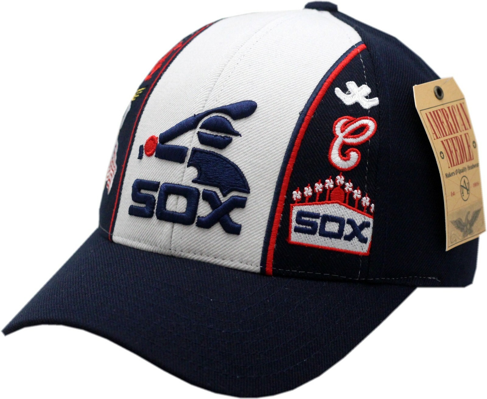 Chicago White Sox Cooperstown Logo’s Adjustable Hat By American Needle