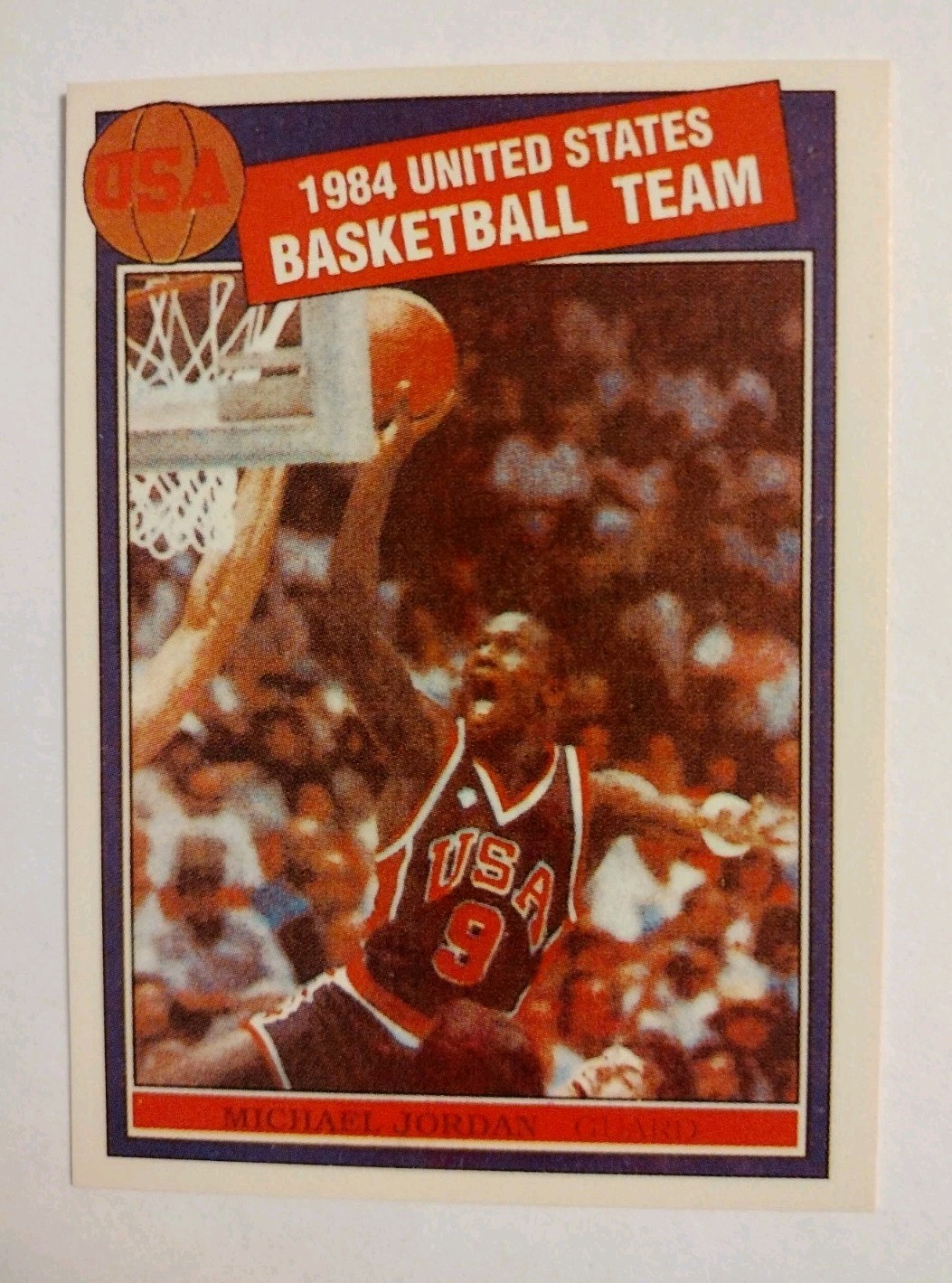 1984 Michael Jordan USA Olympic Team Pink Back Rookie Card RARE Bulls