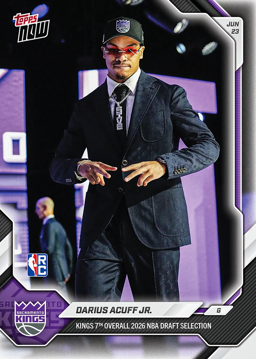 24-Card Bundle Draft Selection RC Dybantsa 2025-26 NBA Topps NOW Presale