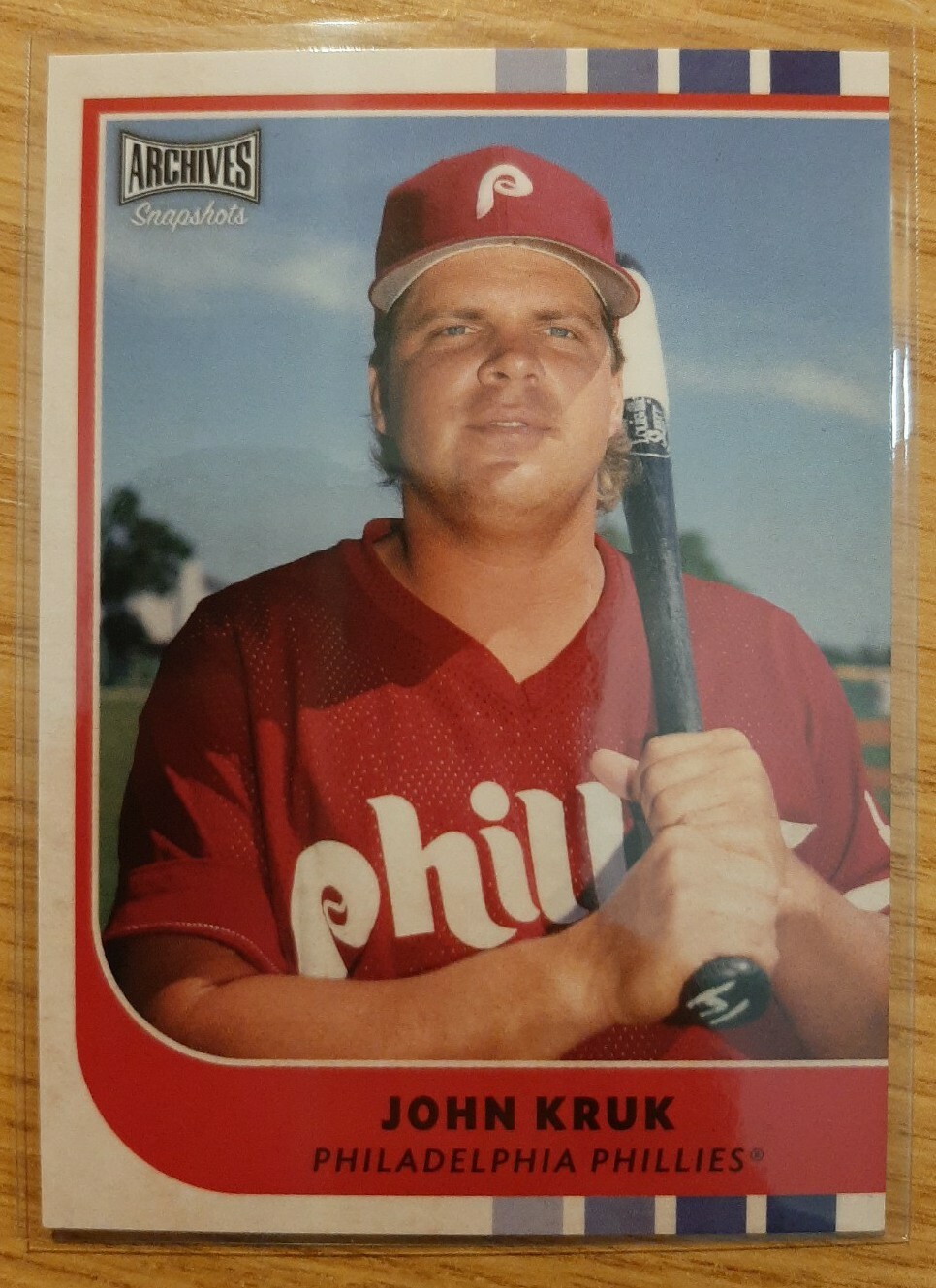 2021 TOPPS ARCHIVES SNAPSHOTS JOHN KRUK #15 PHILADELPHIA PHILLIES