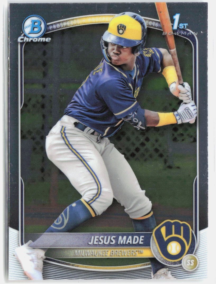 2025 Bowman Chrome JESUS MADE 1st Bowman RC BCP-50 Brewers
