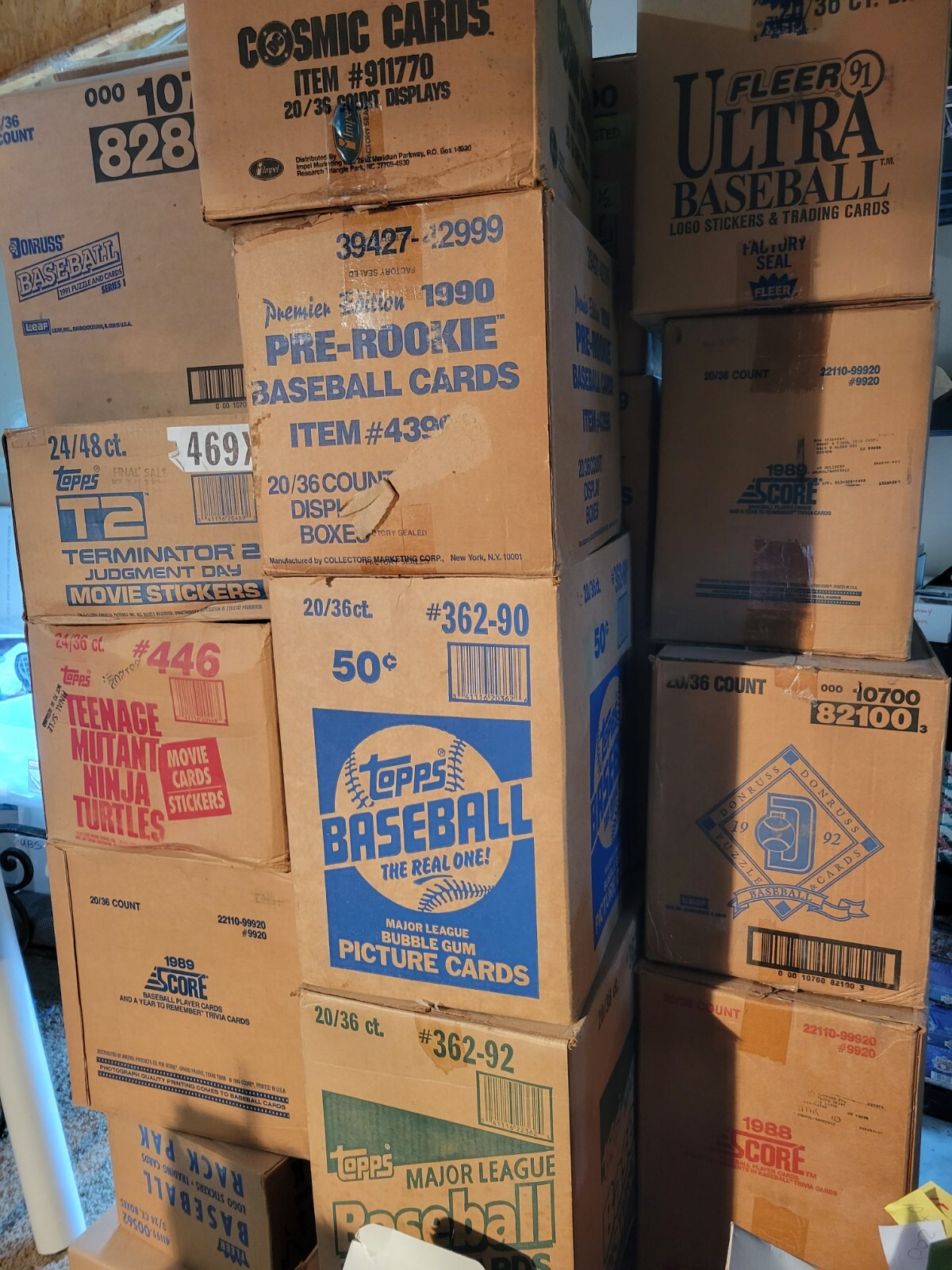 1000 Cards – Unopened Baseball Card Sealed Packs–Rookie Cards Bonus & Star Cards