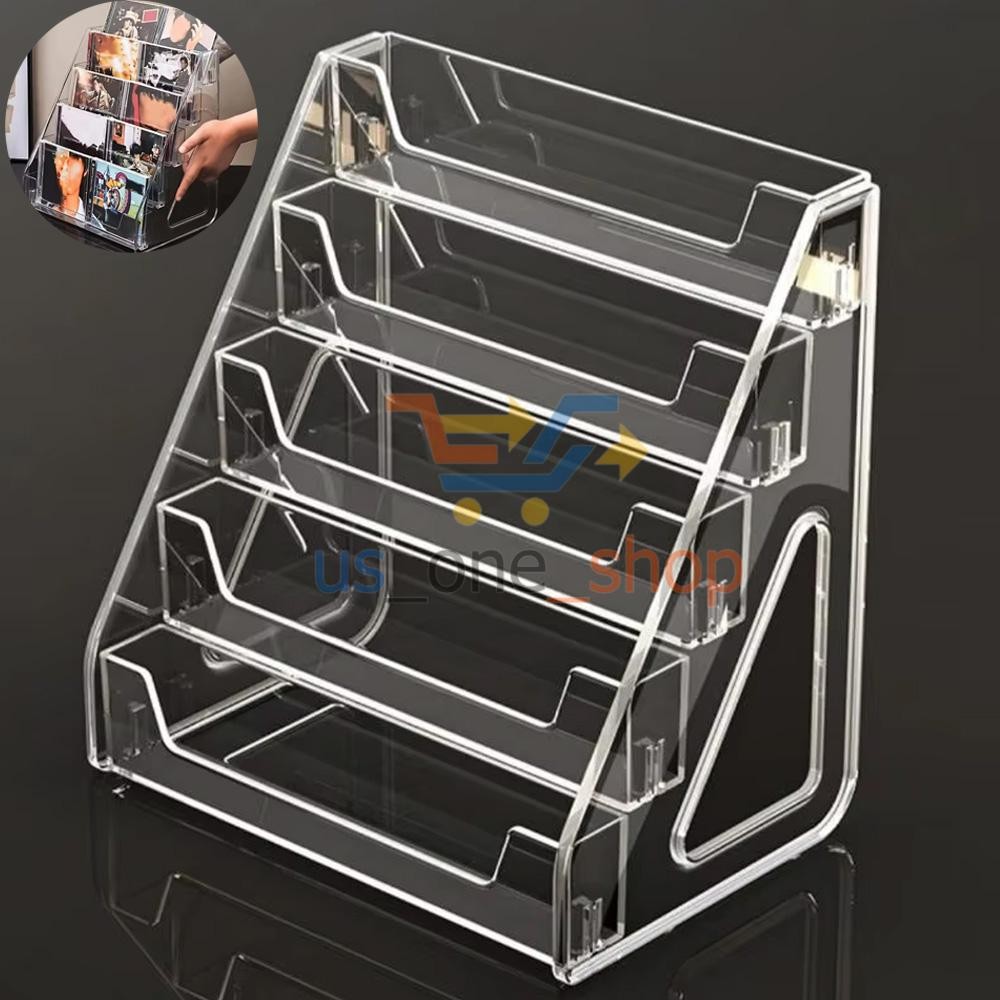 5Tier Display Rack Transparent Storage Rack Multifunctional Counter Display Rack