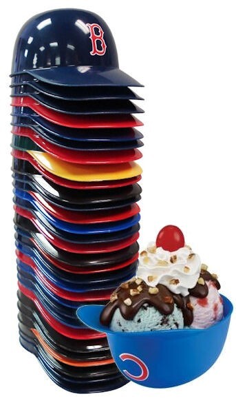 Set of 30 MLB Baseball Team 8oz Ice Cream Sundae Helmet Snack Bowls Brand New