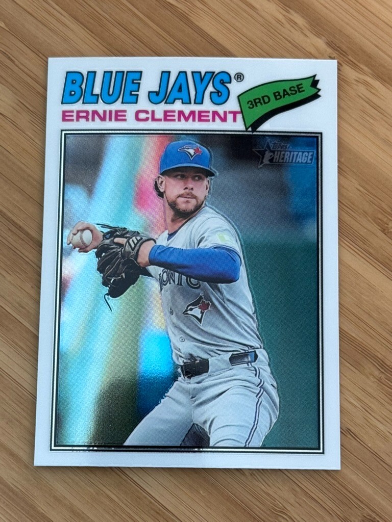 Ernie Clement 2026 Topps Heritage – Chrome Toronto Blue Jays #21