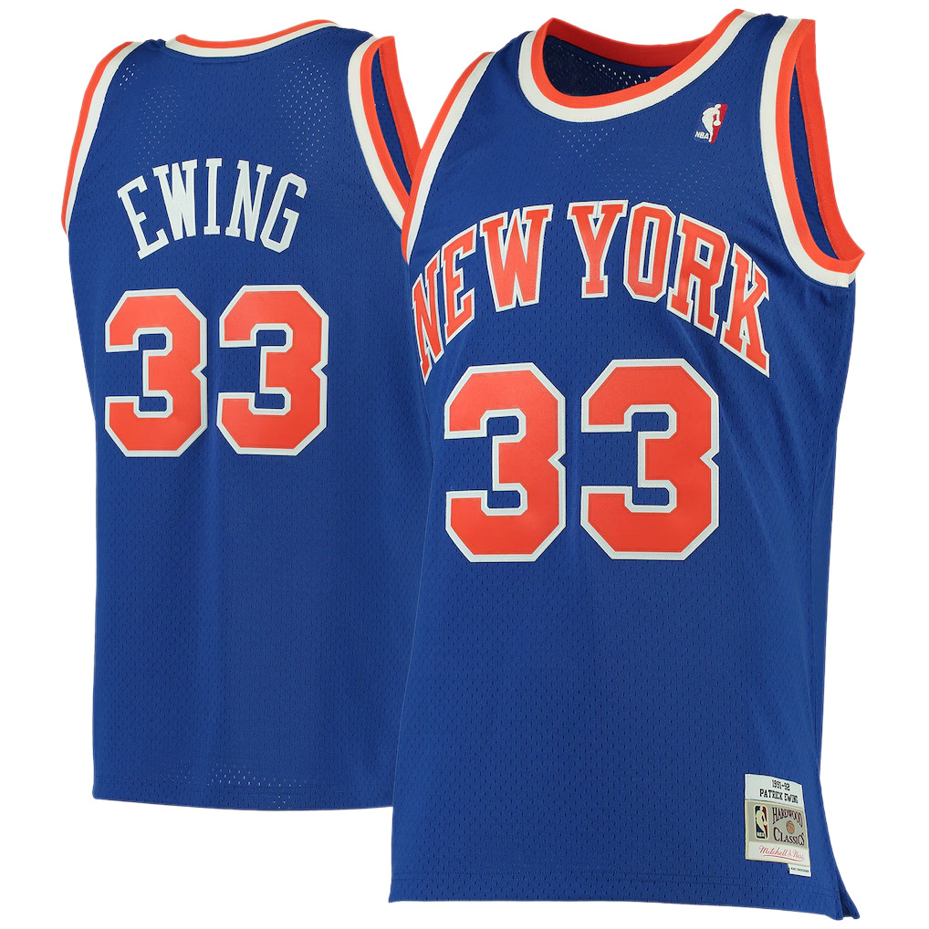Men’s Ewing 1991/92 Blue Stitched Jersey