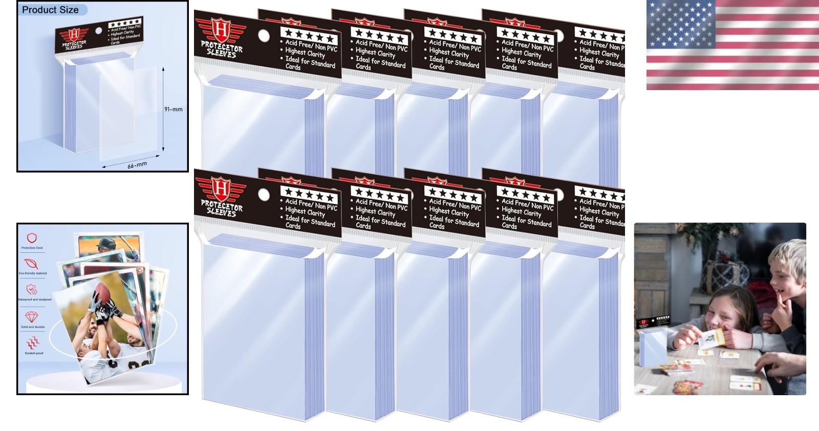 1000 Pcs Toploaders & Sleeves – Ultimate Protection for Trading Cards