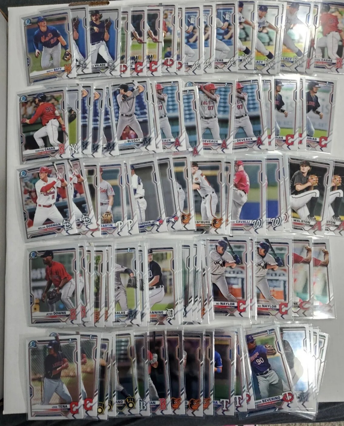 2021 Bowman Chome Baseball Prospects, Rookies, & Veterns Complete your Set