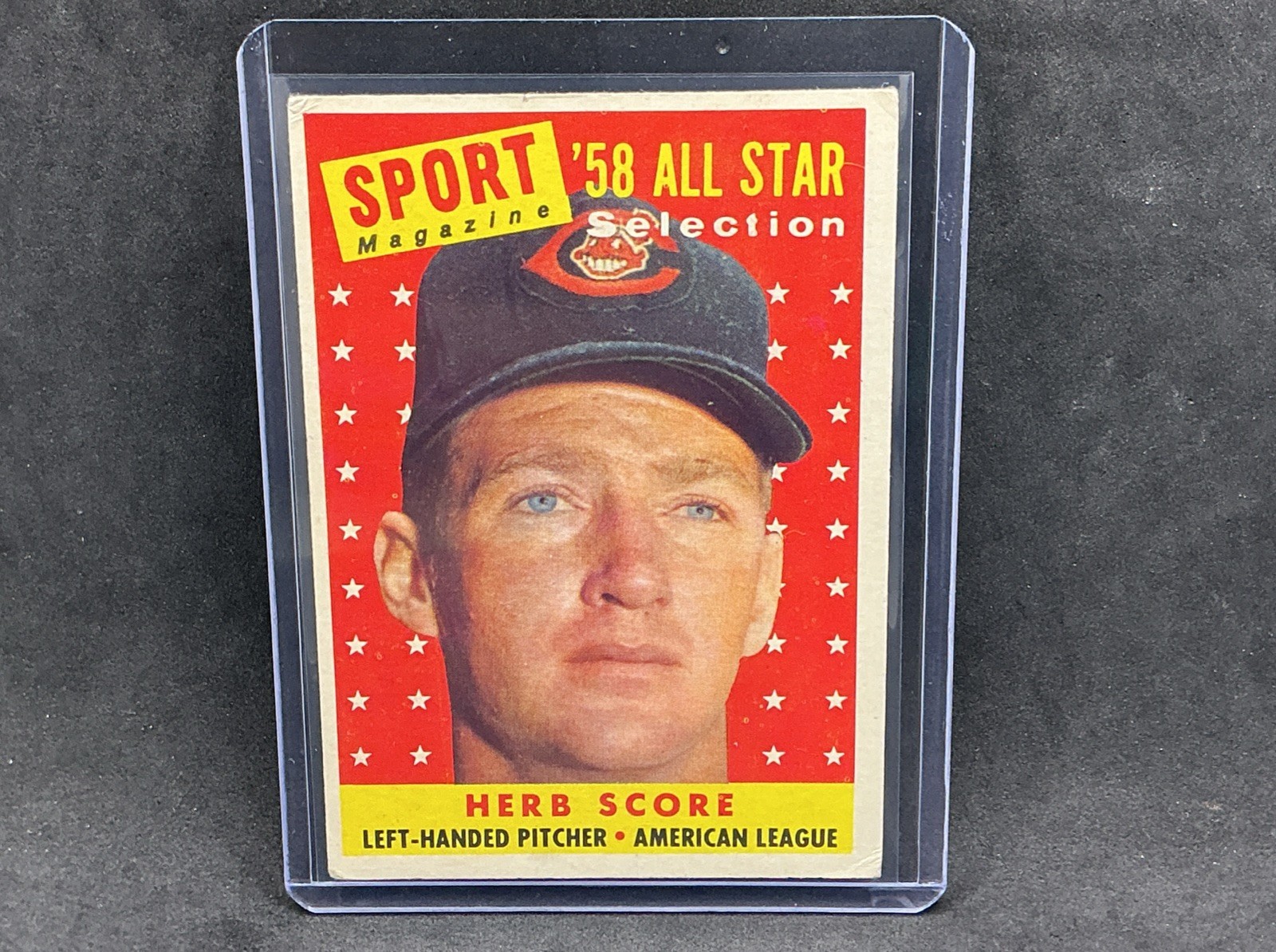 1958 Topps – Sport Magazine ’58 All Star Selection Herb Score #495