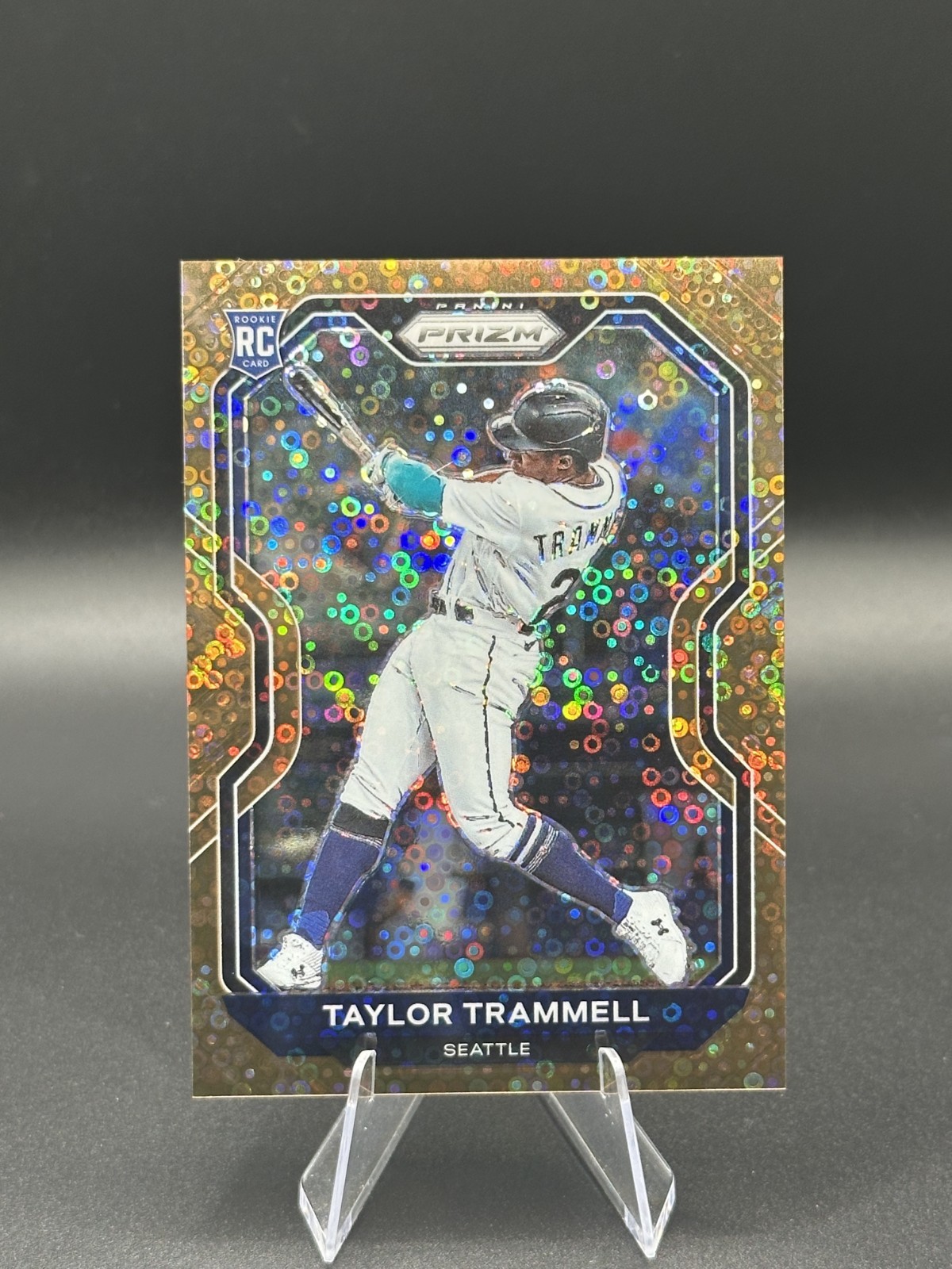 2021 Panini Prizm – Taylor Trammell #29 Bronze Donut Circle Prizm /40 (RC)🔥
