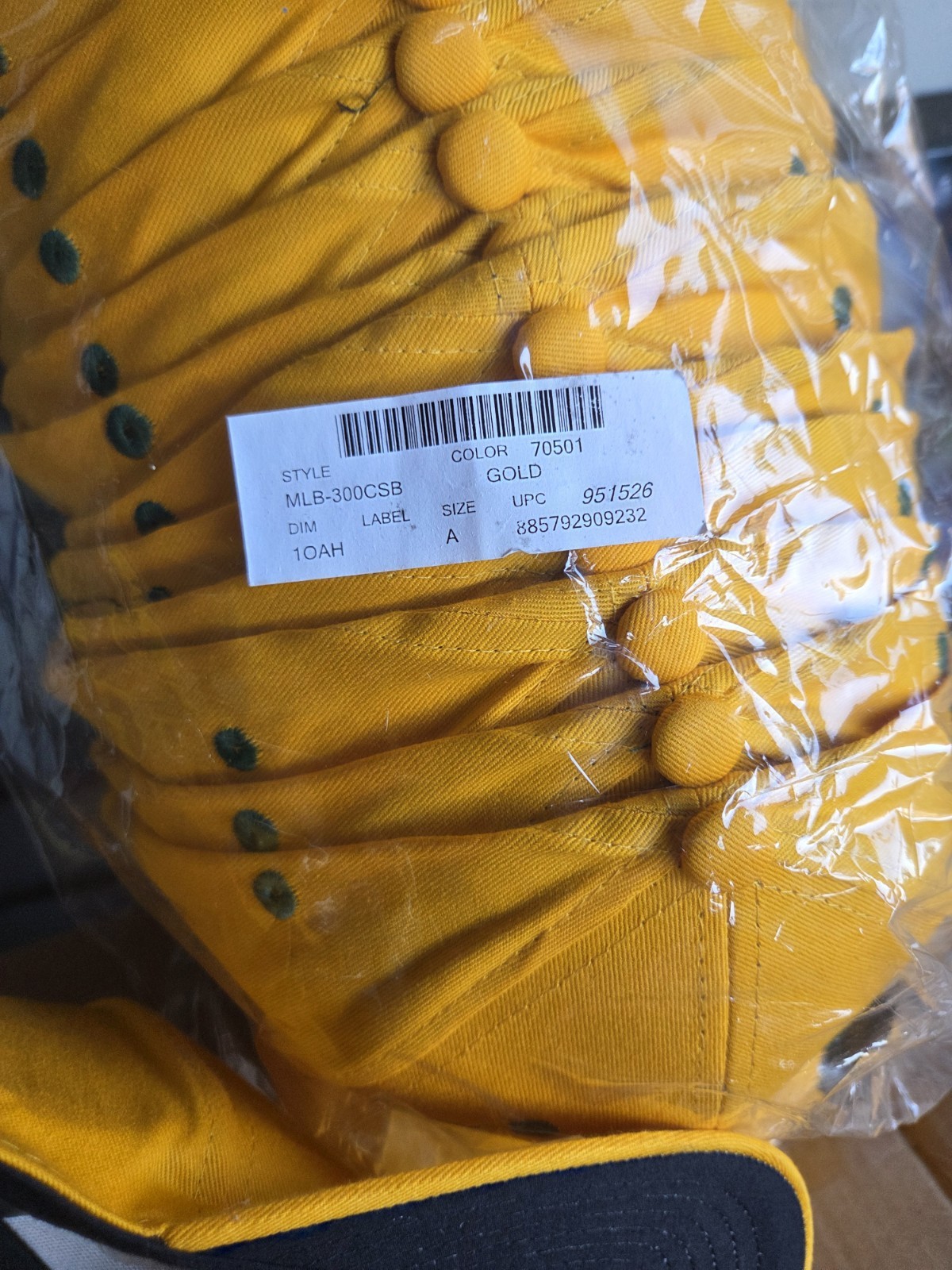 Oakland A’s Athletics Cap Snapback MLB Adult One Size Fits All Yellow