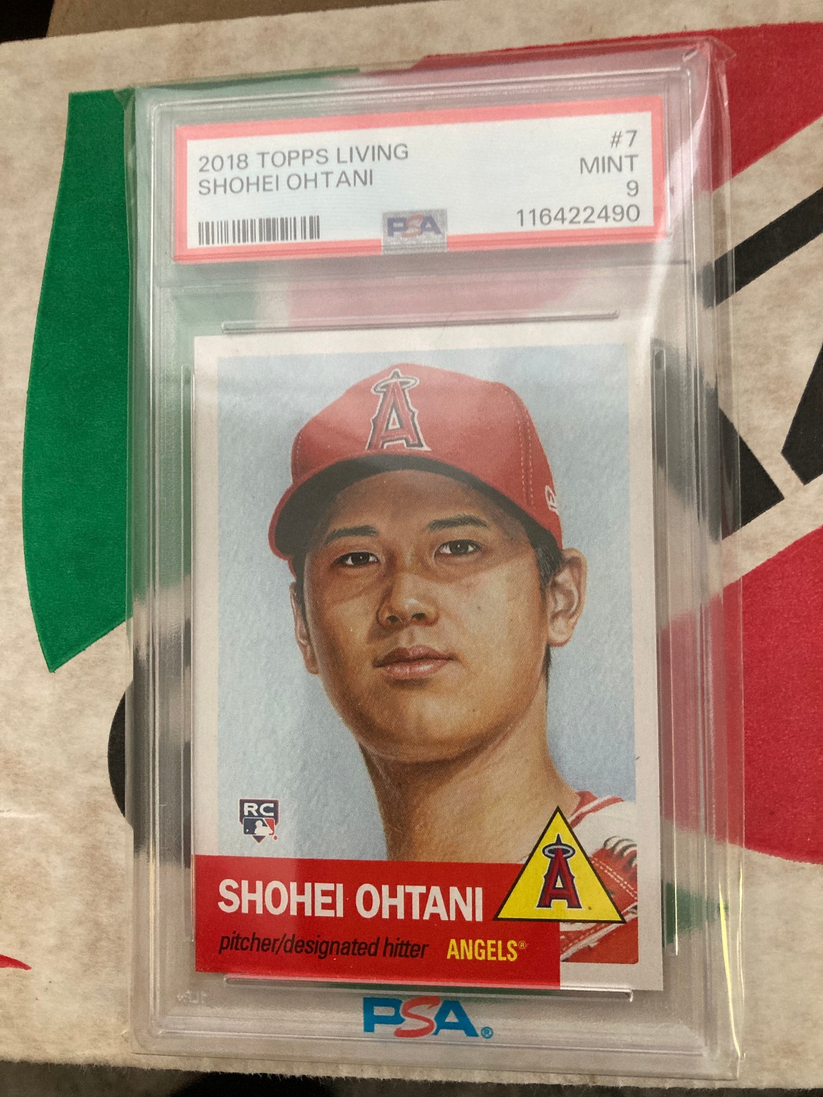 2018 Topps Living SHOHEI OHTANI RC Rookie PSA 9 MINT LOW PRINT RUN 20,966