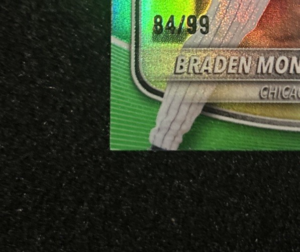 2025 Bowman Chrome – Braden Montgomery – #BDC-18 True Green Refractor /99