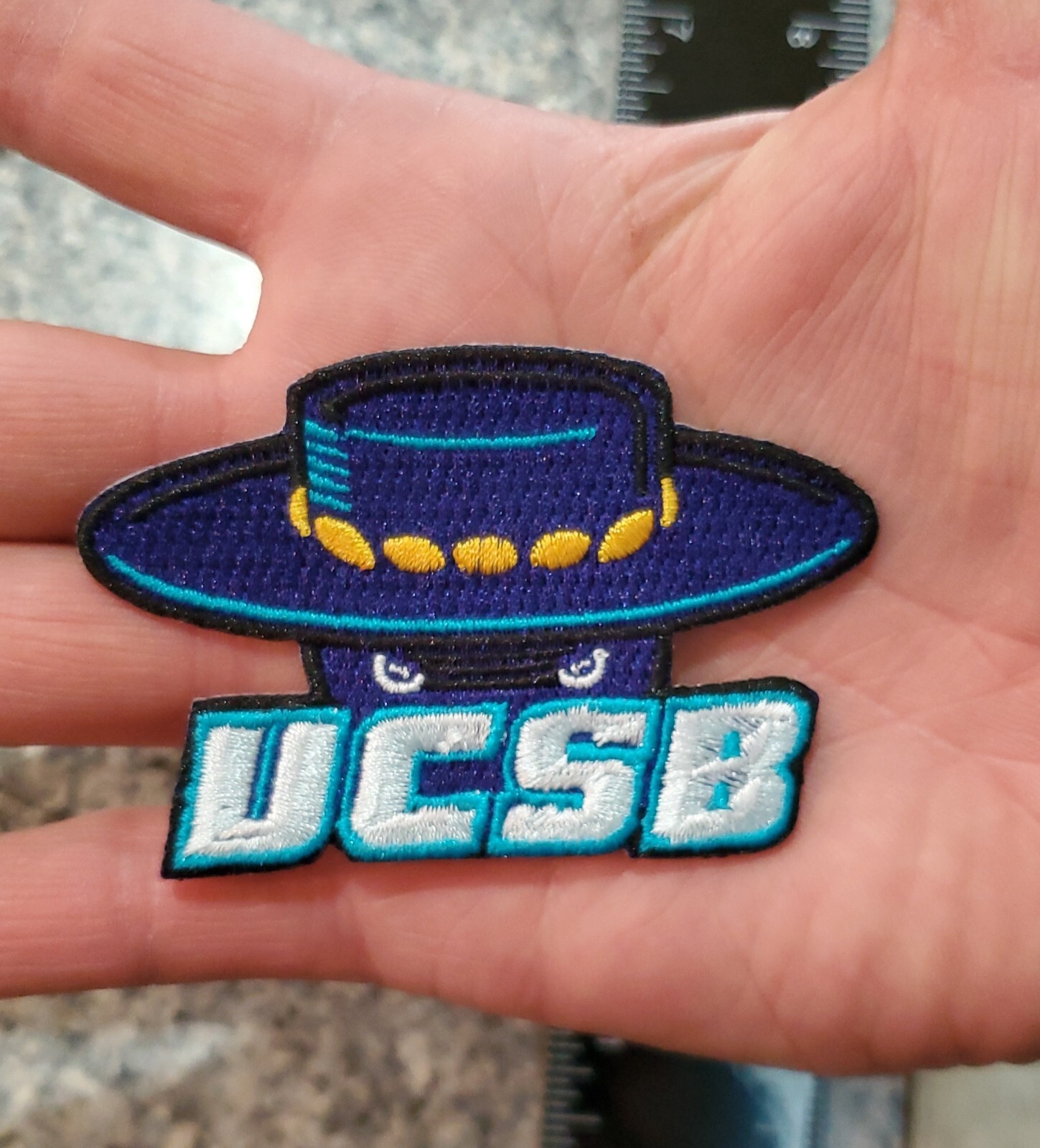 UCSB Gauchos Vintage Style Patch. Embroidered. Iron On. 3″x2″