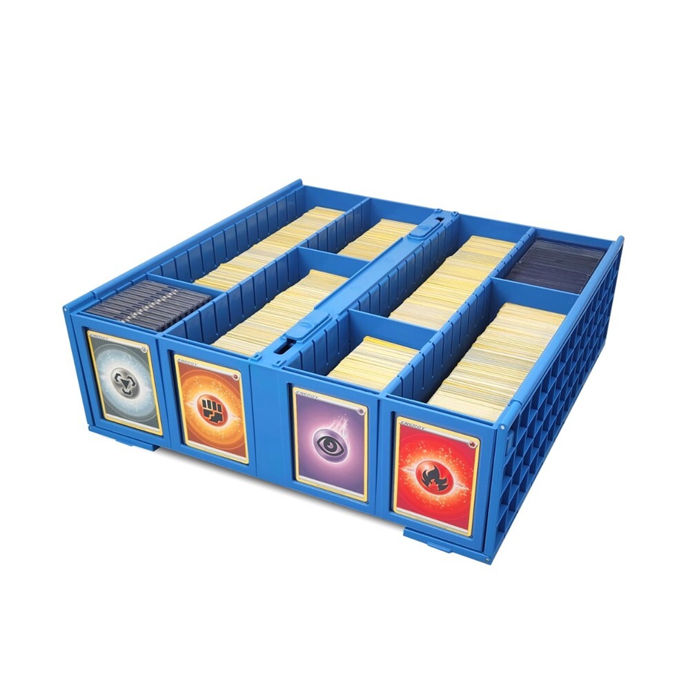 BCW Blue Plastic 3200 Count Collectible Baseball Trading Card Storage Bin