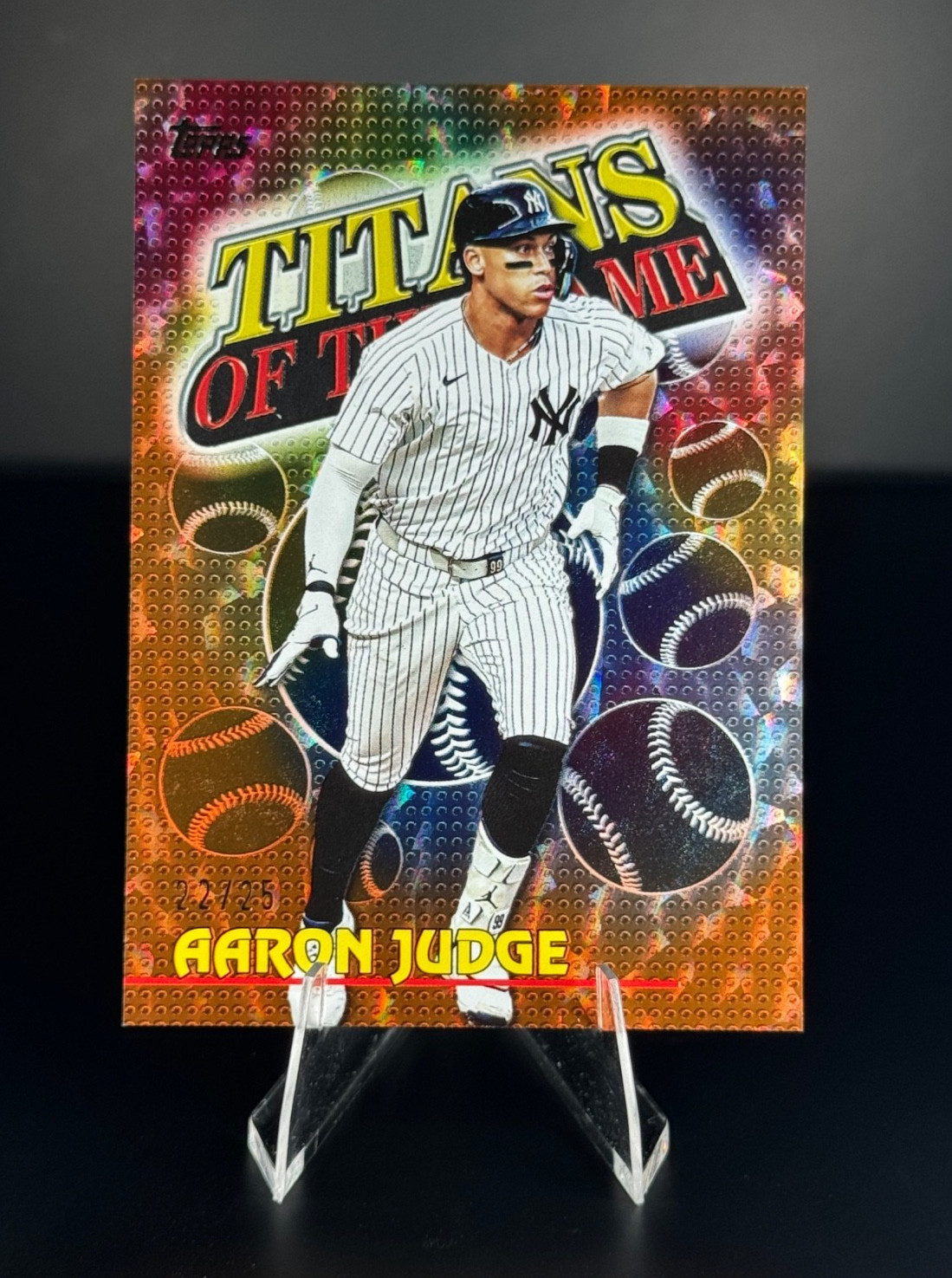 2026 Topps – Aaron Judge #TOG-3 Titans of the Game Orange /25 Yankees MVP SP