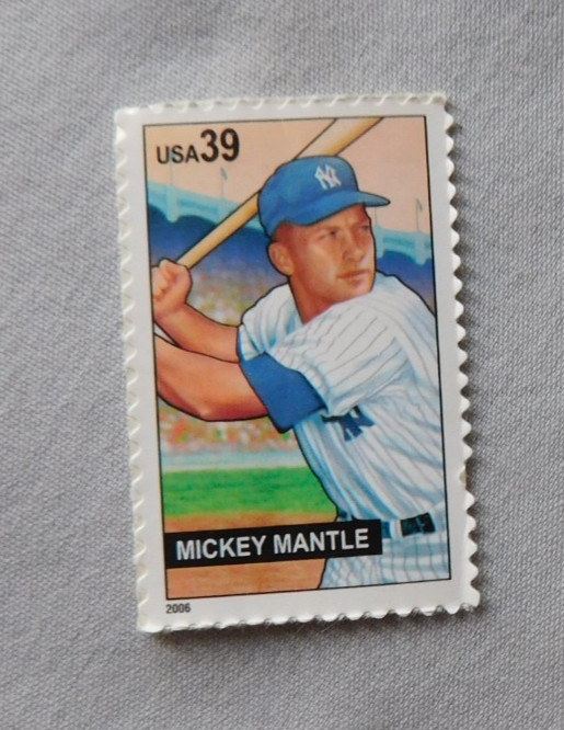 Mickey Mantle New York Yankees USA Stamp Baseball Sluggers – 2006