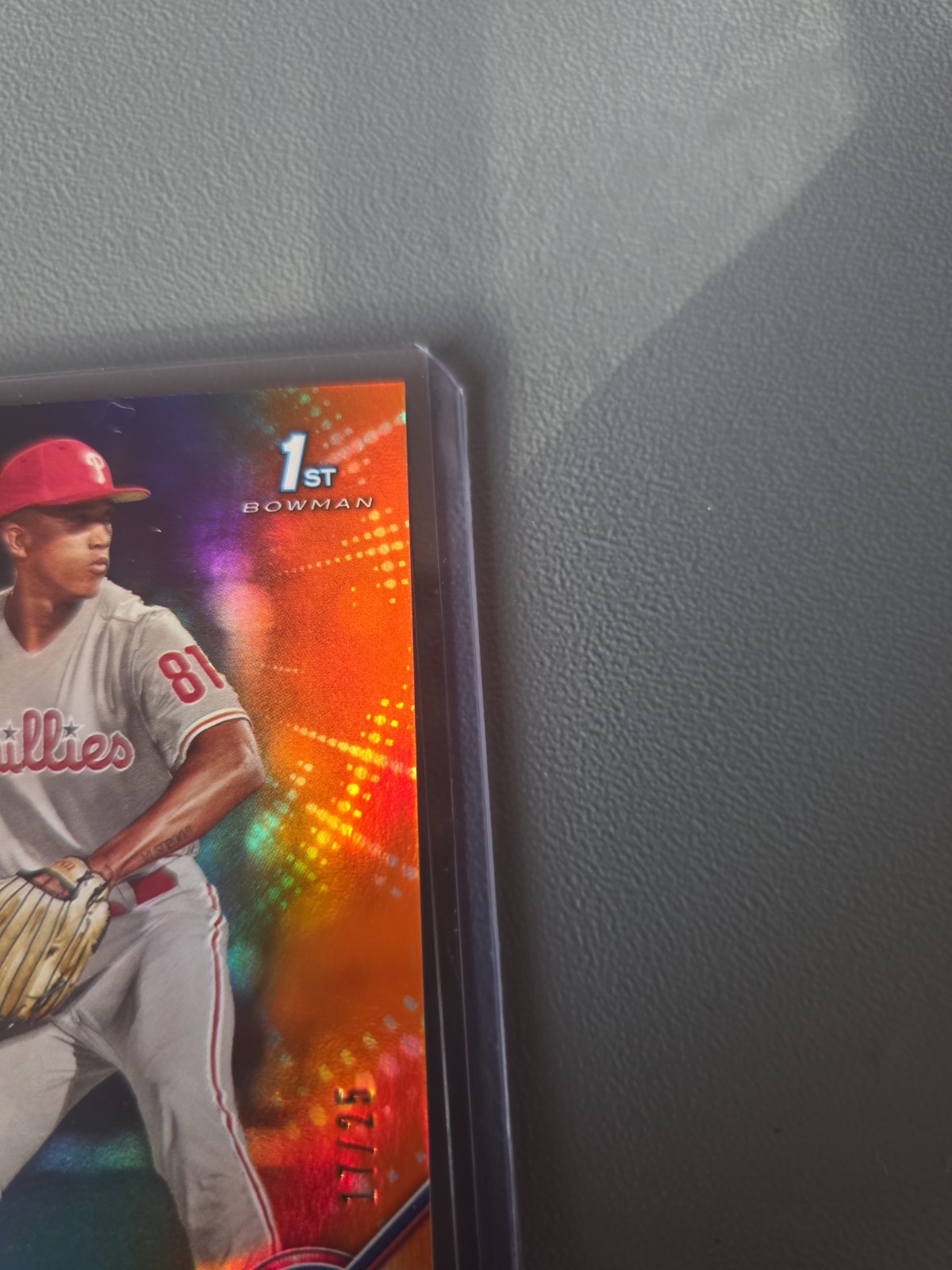 2022 Bowman Draft 1st Edition – Alex McFarlane #BD-117 Orange Foil /25 (RC)