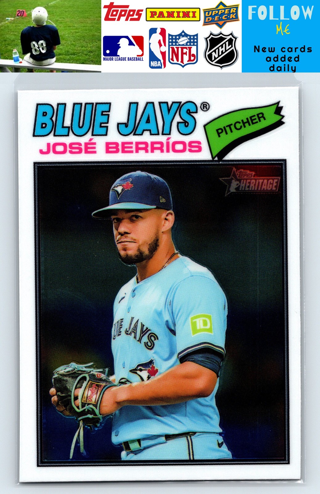 2026 Topps Heritage #56 José Berríos Chrome