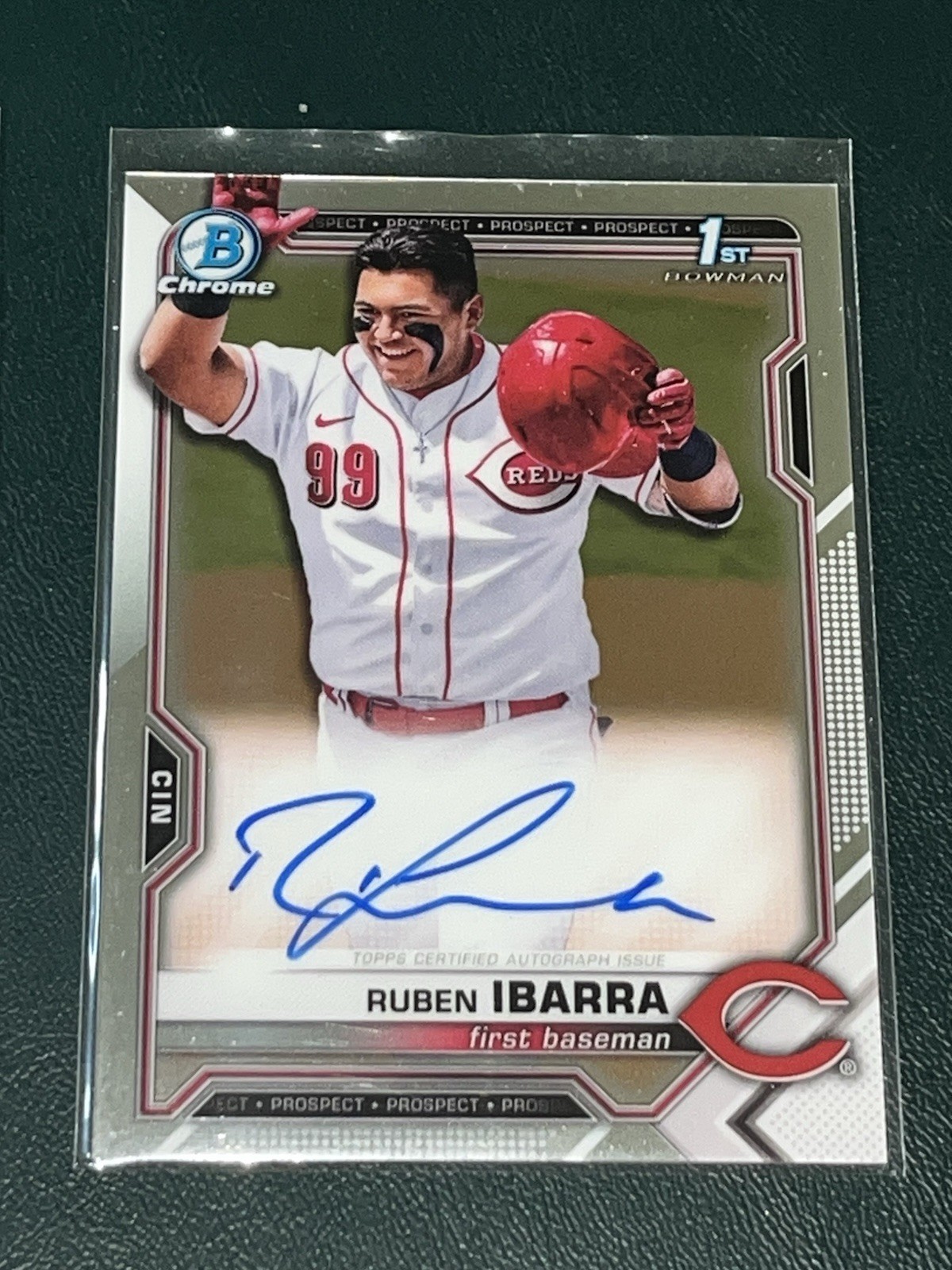 2021 Bowman Draft Chrome Ruben Ibarra AUTOGRAPH