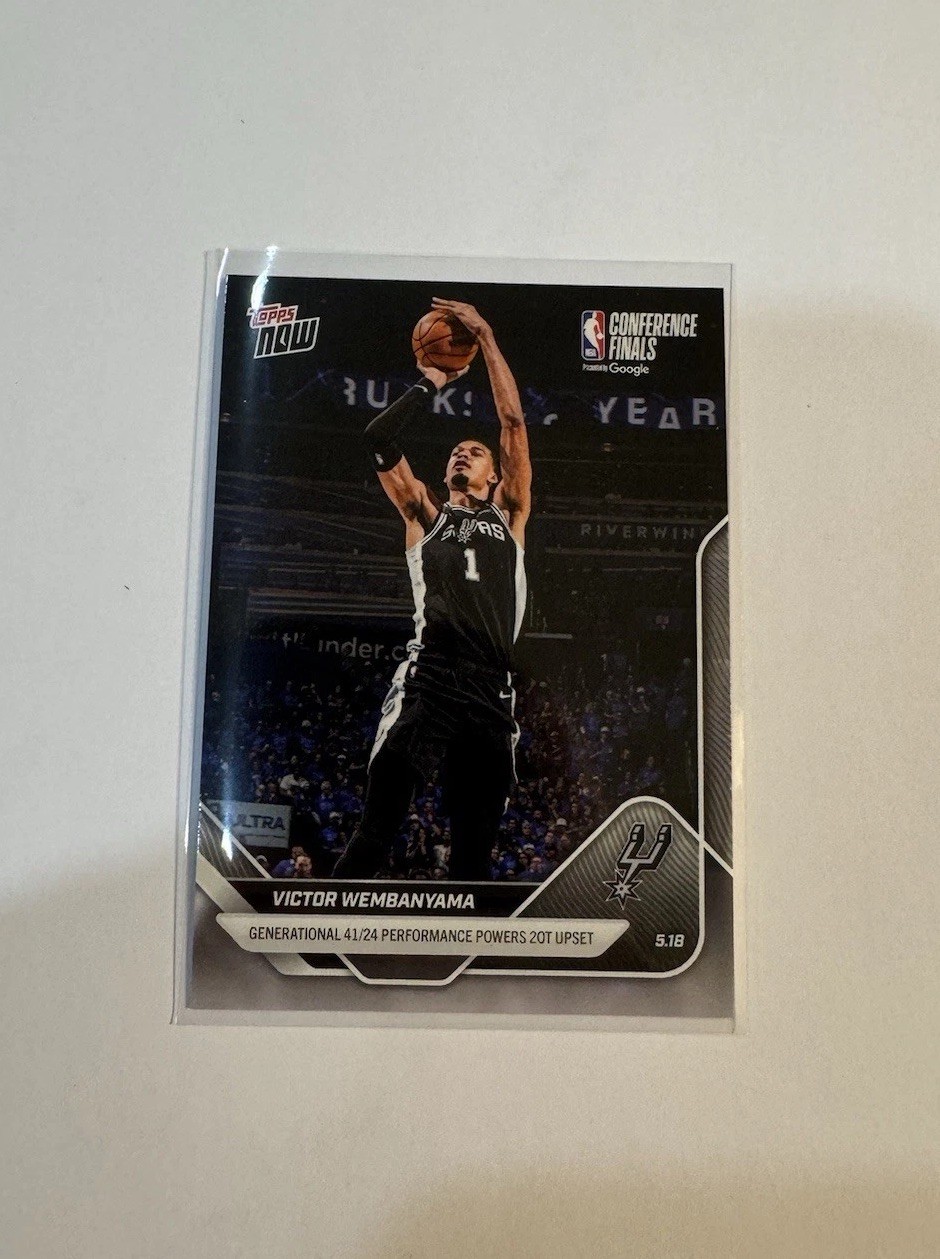 2025-26 NBA Playoffs Topps NOW Victor Wembanyama Generational 41/21 – #315 BASE