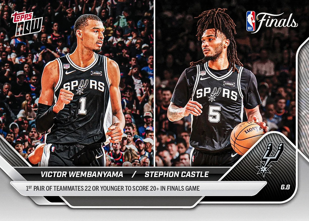 2025-26 Topps Now NBA #334 Victor Wembanyama Castle San Antonio Spurs PRESALE