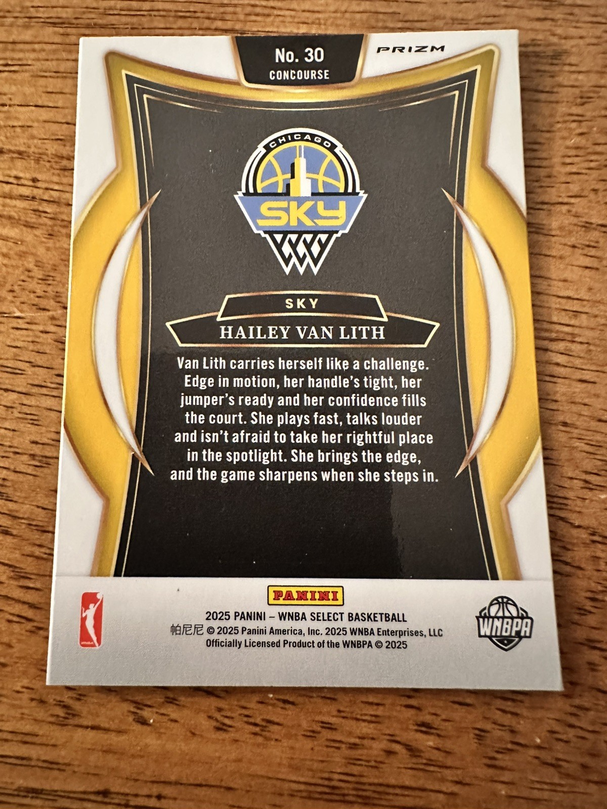 2025 Panini Select WNBA Hailey Van Lith RC Pink Ice Mega Prizm Rookie Sky #30