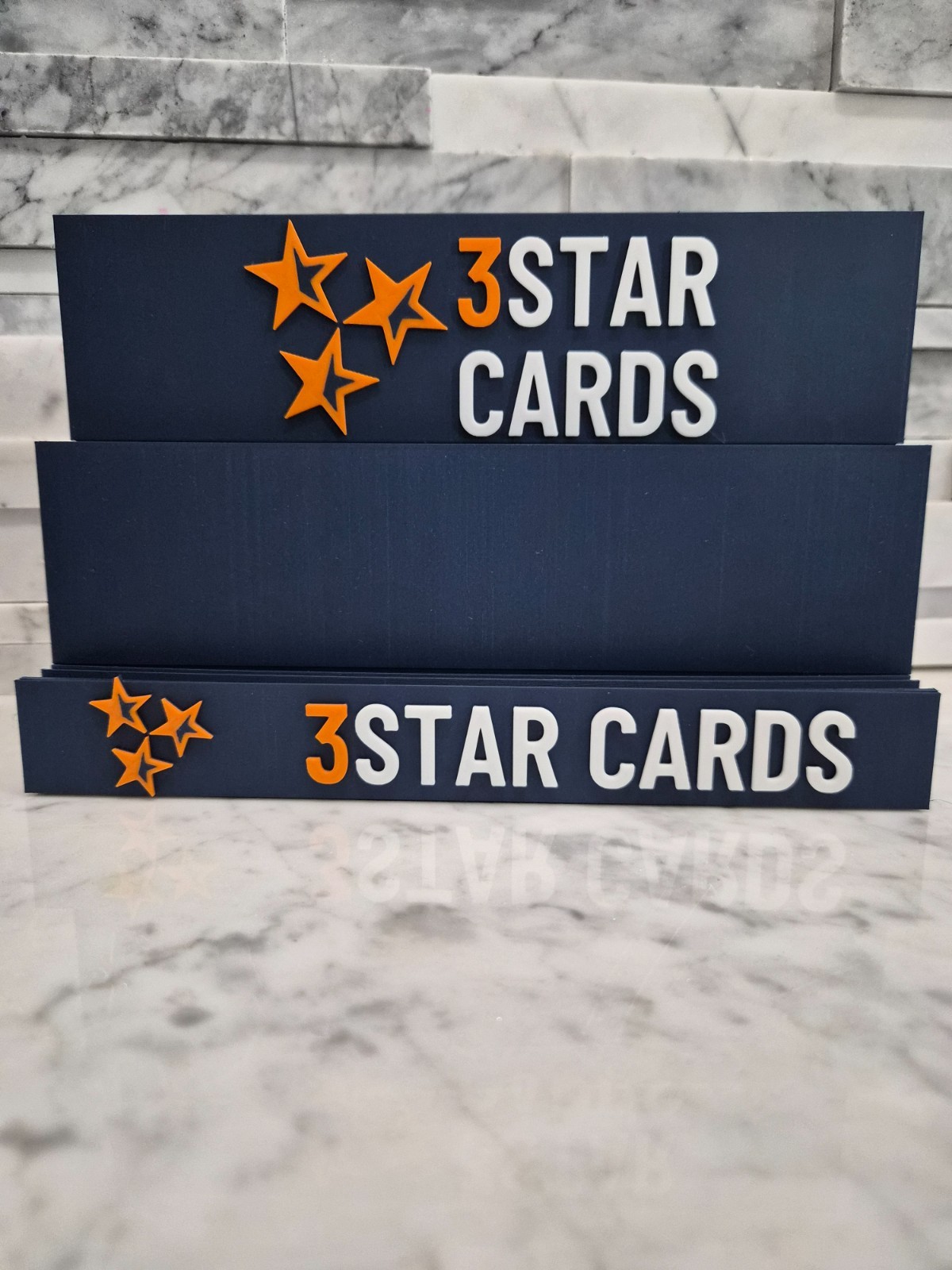 Custom Tier Card Stand (add your logo), For Sports Cards, Pokemon, MTG, Breakers