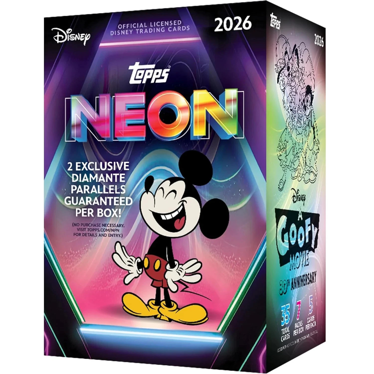 2026 Topps Disney Neon – Blaster Box (35 Cards)