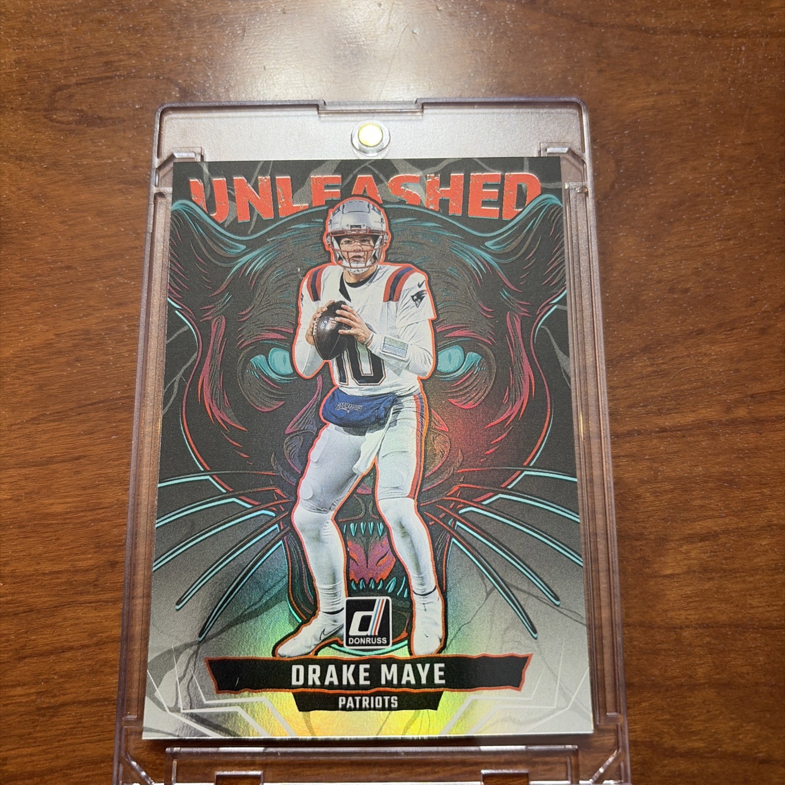 RARE Drake Maye: Unleashed Case Hit SSP – 2025 Donruss Football #10