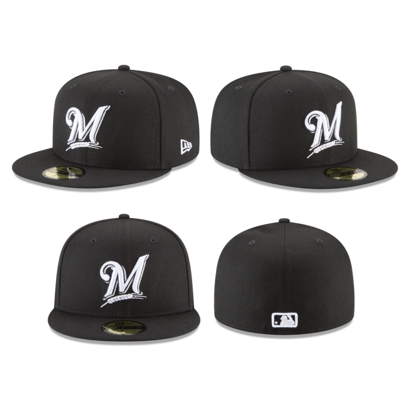 Milwaukee Brewers MIL MLB Authentic New Era 59FIFTY Fitted Cap – 5950 Hat