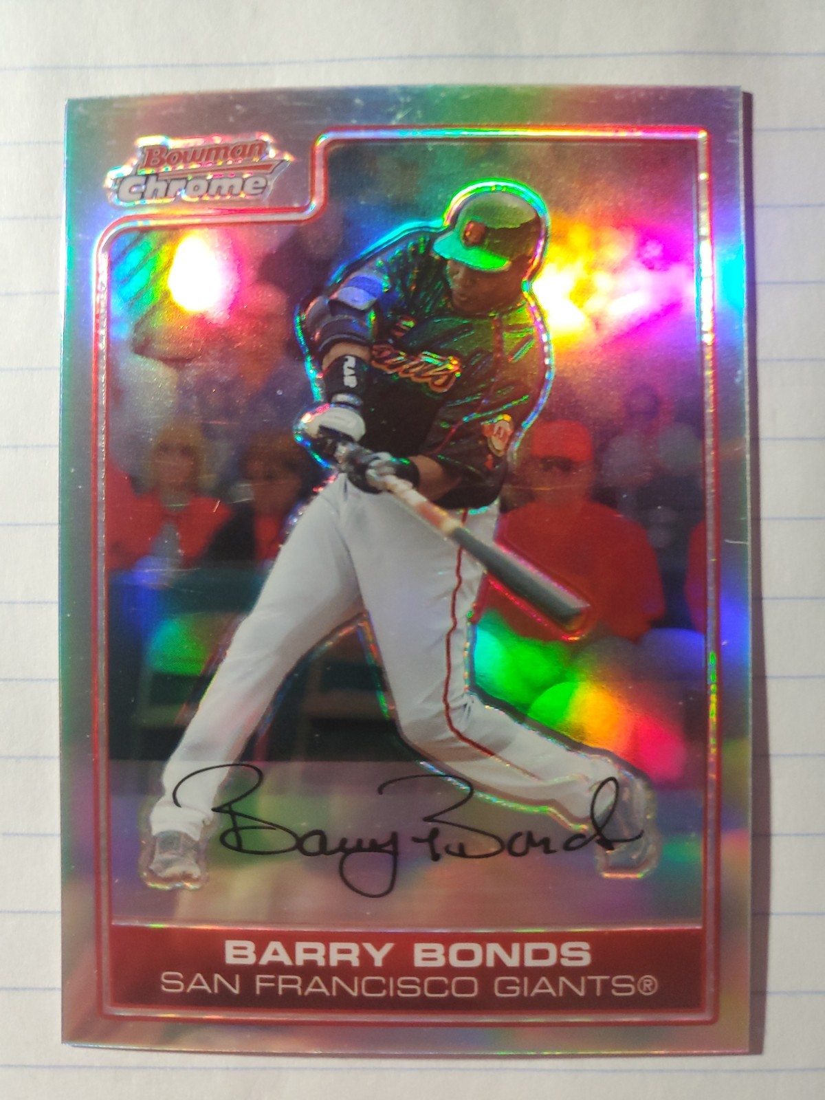 2006 Bowman Chrome Barry Bonds Refractor #200