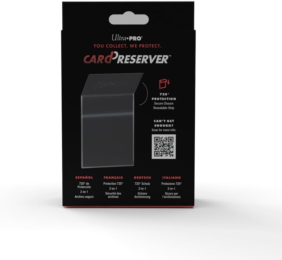 Ultra PRO – 25Ct. Transparent Card Preserver Semi Rigid Back, Soft Front