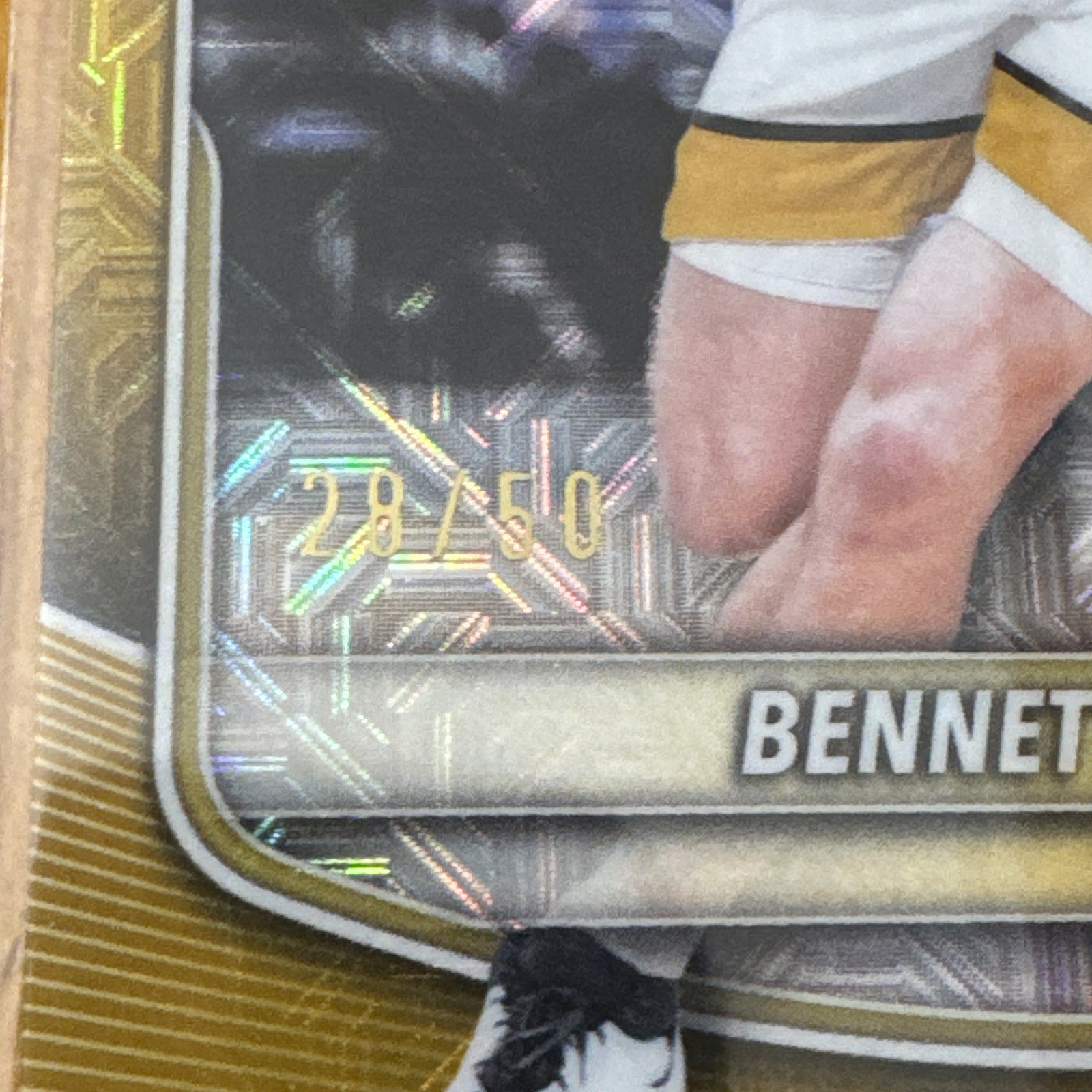 2025-26 Bowman Chrome Prospects Bennett Stirtz BCP-90 Gold Mojo Refractor 28/50