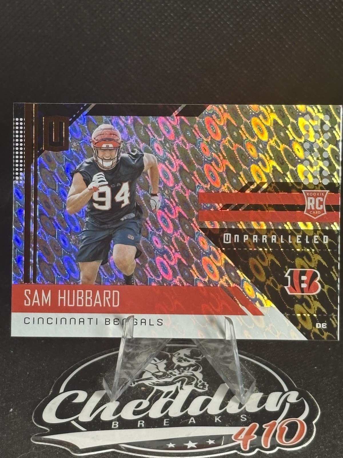 2018 Panini Unparalleled Flight #288 Sam Hubbard RC Rookie Bengals