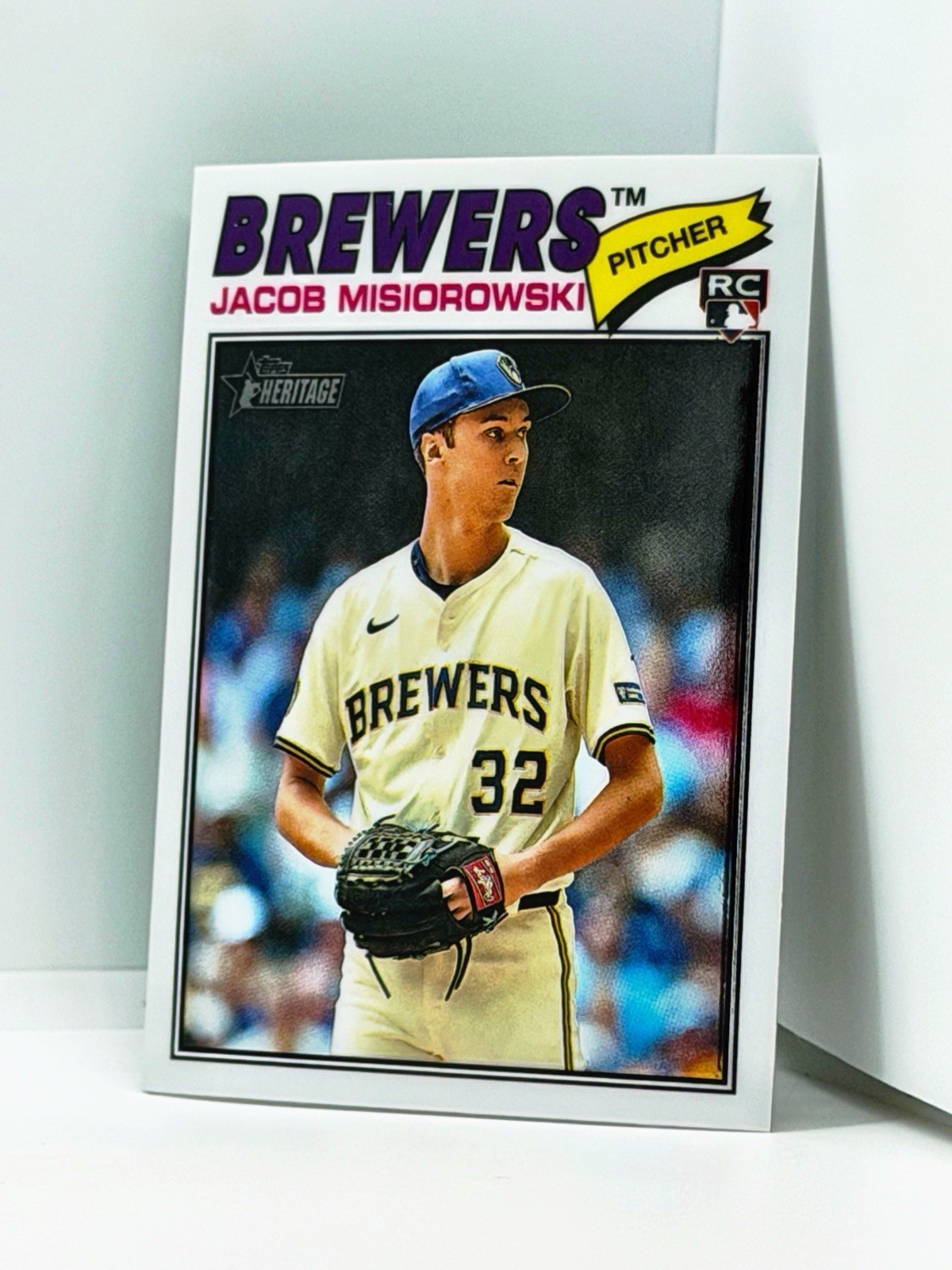 2025 Topps Heritage – Jacob Misiorowski RC – Chrome SP – Brewers – No. 144🏆