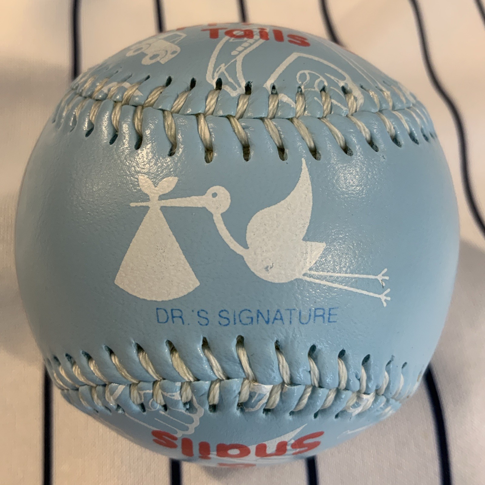 It’s A Boy! Keepsake Birth Announcement Baby Souvenir Baseball Ball