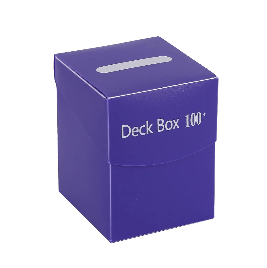 1pc Trading Card Storage Box Solid Color Card Holder Organizer Sports And Games